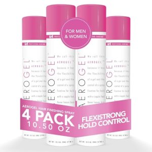 TRI Aerogel Non-Toxic Flexible Hold Finishing Spray 4 Pack 10.5 oz for Curly Hair