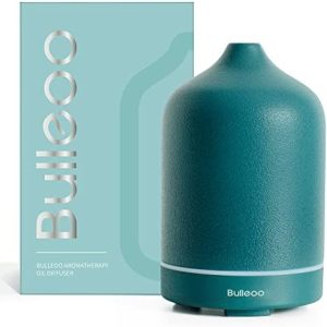 Essential Oil Diffuser,Nature Ceramic Diffuser,Stone Ultrasonic Essential Oil Diffuser for Aromatherapy (Blue)