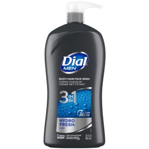Dial Men 3-in-1 Body Hair Face Wash Bundle Recharge Hydro Fresh Scents 32 fl oz Set of 2