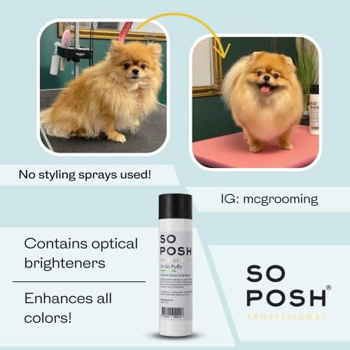 So Posh I’m So Puffy Dog Shampoo - with Keratin & Vitamins, Perfect for Poodles & Bichons, Extreme Volume for Show Days, Sulfate & Paraben Free, 1:8 Concentrate. 33.8 Oz - Image 6