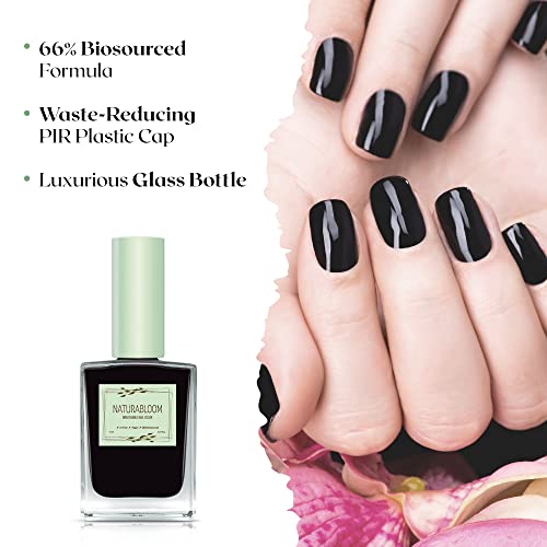 Breathable Premium Long Lasting Nail Polish (Dark Coal) - Vegan & Toxin-Free - Image 2