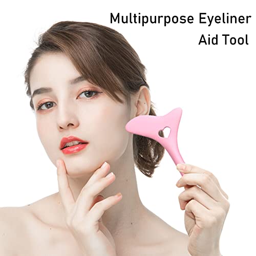 Pink Eyeliner Wing Stamp & Smoky Eyeshadow Tool for Flawless Makeup Application - Image 6