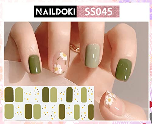 6 Sheets Self-Adhesive Gel Nail Art Decals for Women and Girls - Image 4