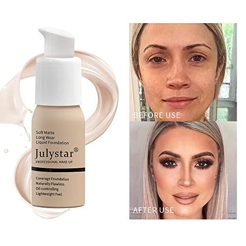 Liquid concealer Foundation Facial Cream Foundation Light and long-lasting liquid foundation Concealer foundation oil - 03# - Image 5