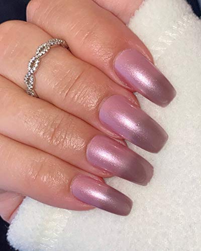 Purple Shimmer Thermal Color Changing Nail Polish, Purple to Pink Polish : Twilight - Image 9