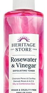 Heritage Store Rosewater Apple Cider Vinegar Toner for Oily Skin 8oz