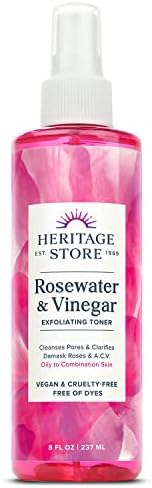 Heritage Store Rosewater Apple Cider Vinegar Toner for Oily Skin 8oz