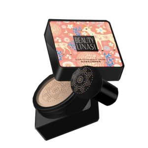 Wonderninelife Beauty Cream, Air Cushion CC Cream, CC Cream Foundation, Beauty Cream Base, Lightweight & Smoothing Natural Concealer 2 Colors, Moisturizing Oil Control (Natural Colour,1pc)