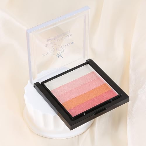 Boobeen Glitter Eyeshadow Palette, 5 Colors Highly Pigmented Eyeshadow Shimmer Powder, Glitter Highlighter Eye Shadow Makeup for Women, Creates Sparkling Metallic Finishes, Long-Lasting - Image 5