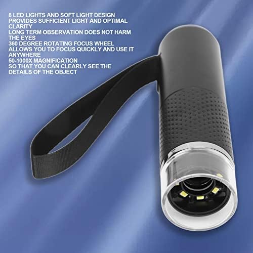 Wireless Digital Microscope, 50X to 1000X Magnification WiFi USB Microscope, Handheld Pocket Microscopes Camera with 8 Adjustable LED (Black) - Image 8