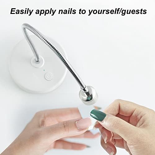 Nail Lamp, USB 3W UV Led Nail Lamp for Gel Nails, 360° Rotatable Gooseneck Gel Nail Light Nail Dryer Polish Lamps, 60S Timing Light, Gel Curing Lamp for Salon, Home Use (LAJS5d4) - Image 4