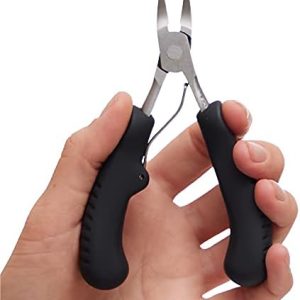 ZenToes Toenail Clippers for Men and Women Heavy Duty for Thick or Ingrown Toe Nails and Acrylic Nails Black