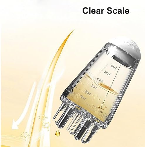 Hair Oil Applicator Bottle, Scalp Applicator Comb Hair Scalp Applicator, Ball Root Comb applicator Bottle Scalp Massager for Hair Growth, Mini Hair Raising Solid Hair Massage Tool(Grey) - Image 6