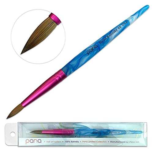 PANA USA Size 6 Kolinsky Hair Professional Acrylic Nail Art Brush - Image 2