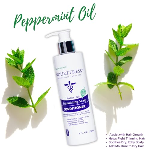 NouriTress Stimulating Scalp Conditioner for Dry, Brittle Hair | Relieves Itchy Scalp | Paraben-Free | Thickening Conditioner - Image 2
