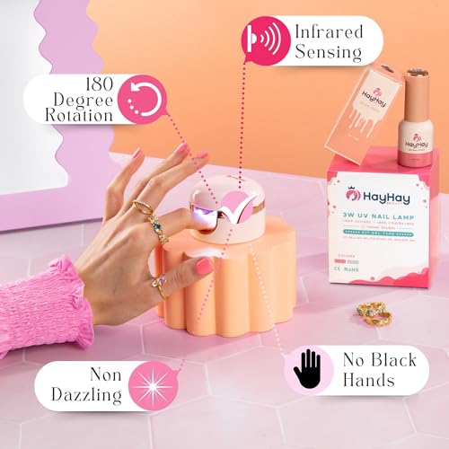 3W Portable UV Nail Lamp with 180-Degree Rotation, 30/60s Timer for Gel Polish - Image 3