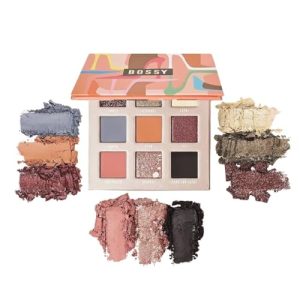 Style Meets Substance Eyeshadow Palette, Vegan Eye Makeup Kit, Beauty Gift Set for Women, Cruelty Free, Includes 9 Long Lasting Colors - Matte, Glitter, and More