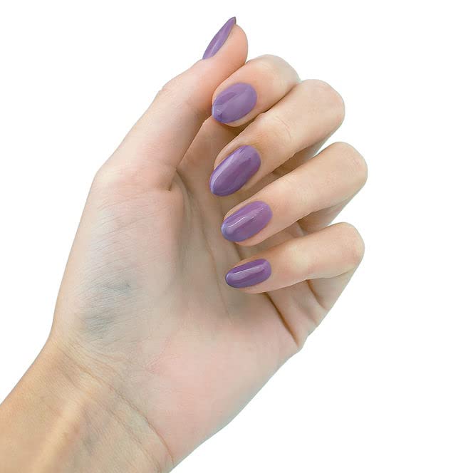 Lavender Purple Gel Polish, Natural Gel Nail Polish with Organic Pigments, Soak Off UV Nail Gel Polish Purple Color - Image 2