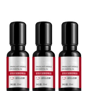 All Natural Anti-Wrinkle Eye Serum Oil for Dark Circles and Firming, 3 Pack