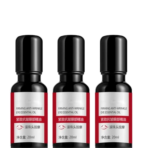 All Natural Anti-Wrinkle Eye Serum Oil for Dark Circles and Firming, 3 Pack