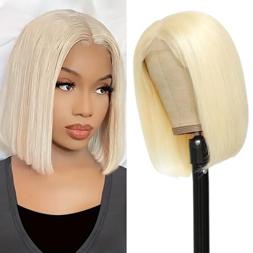 12 Inch Short Straight Bob Wig 13x4 HD Transparent Lace Front Human Hair for Black Women
