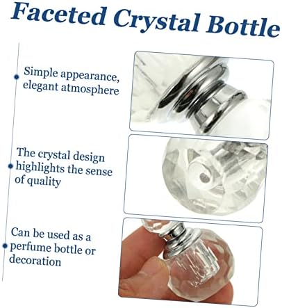 NOLITOY Transparent Perfume Bottle Vintage Perfume Bottles Perfume Storage Bottle Mini Spray Bottles Cosmetic Sample Vials Containers Glass Travel Rose Quartz Crystal Bottle - Image 9
