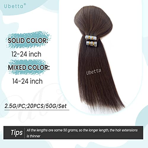 Tape in Hair Extensions,Real Human Hair Tape in Extensions, Brown Hair Extensions Human Hair Tape ins for Women, 20 Pieces Tape in Hair Extensions Remy Human Hair, 22 Inch Double Sided Tape Hair - Image 6