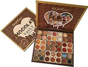 42 Shade Chocolate Eyeshadow Palette with Blush and Highlighter All-in-One Disc High Pigment