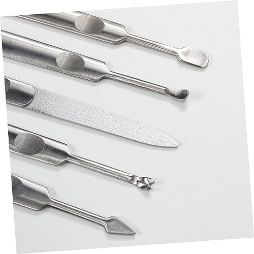 Housoutil Dead Skin Shovel Dead Skin Fork Removal Fork Manicure Cuticle Under Nail Cleaner Tool Gel Nail Polish Remover Nail Stamping Tool Nail Art Tools Trimmer Dead Skin Remover Edge Care - Image 4