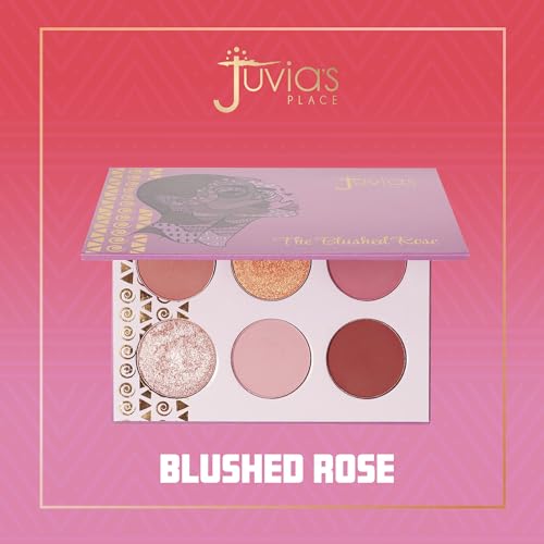 Juvia's Place - The Blushed Rose - Rosy, Pinks, Rose-Gold, Shades of 6, Eyeshadow Palette, Professional Eye Makeup, Pigmented Eyeshadow Palette, Makeup Palette - Image 5