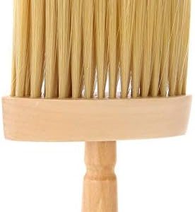 Neck Duster Barber Brush, Non-Slip Design Hair Cleaning Wooden Sweep Brush for Hair Cutting and Cleaning Suitable for Salon Use As Well As Personal Use