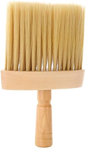 Neck Duster Barber Brush, Non-Slip Design Hair Cleaning Wooden Sweep Brush for Hair Cutting and Cleaning Suitable for Salon Use As Well As Personal Use