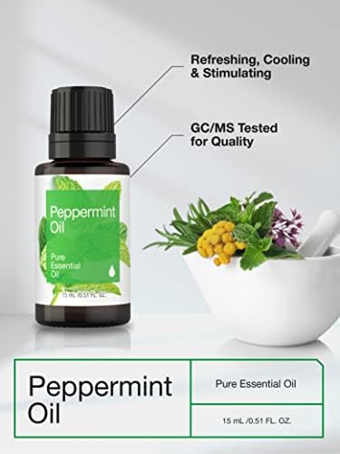 Horbäach Pure Peppermint Essential Oil 15mL for Soothing Aromatherapy and Relaxing Baths - Image 3