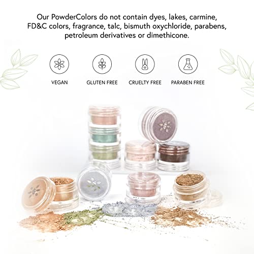 Honeybee Gardens PowderColors, Clean Mineral Eye Shadow in Temptress, Sparkly Deep Plum, Versatile, Portable, & Skin-Friendly, 2g - Image 5