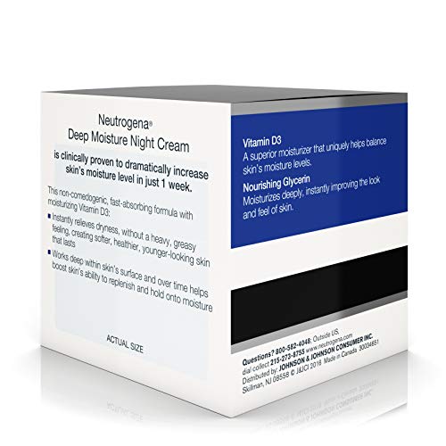 Neutrogena 2.25 oz Dry Skin Deep Moisture Hydrating Night Cream New - Image 6