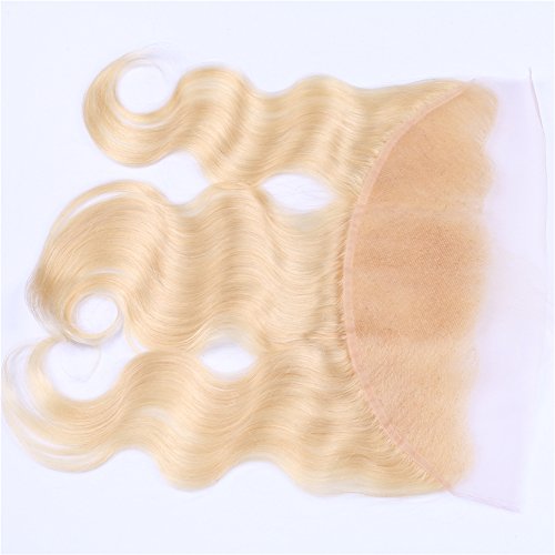 Body Wave Human Hair Weft Extensions With 13x4 Lace Frontal Russian Blonde 613 Hair 3Bundles With Ear To Ear Frontal With Baby Hair (26 28 30+24 inch frontal) - Image 9