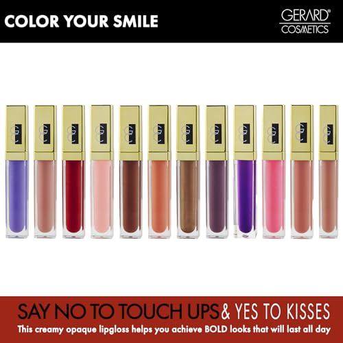 Gerard Cosmetics Color Your Smile Lip Gloss Cocoa Bean | Super Pigmented Brown Lip Gloss with LED Light and Mirror | Shiny Finish | Hydrating Brown Lipstick | Cruelty Free and Made in USA - Image 6