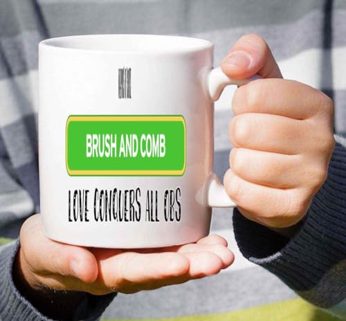Funny Hairdresser Gift My Weapons of Choice 11 Oz White Ceramic Coffee Mug - Image 3