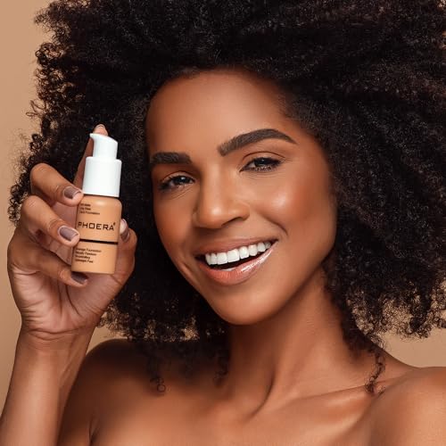 PHOERA Foundation, PHOERA Matte Liquid Foundation,PHOERA Makeup for Women, PHOERA Foundation Full Coverage Concealer, 30ml 24HR Matte Oil Control Concealer (103- Warm peach*2) - Image 6