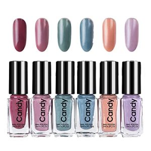 Nail Polish Set 6 Bottles Quick Dry Long Lasting for Women Girls