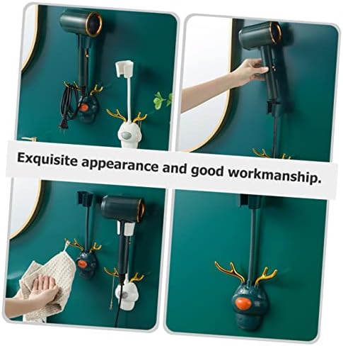 stand up hair dryer storage rack shelf abs hair dryer stand holder hands free wall bracket home blow dryer rack Hair Dryer Holder tool wall hair dryer stand Wall-mounted - Image 5