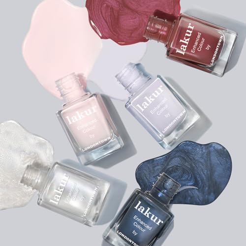 LONDONTOWN Candy Apple Red Shimmery Nail Polish, Slopeside lakur, Vegan Chip-Resistant Long-Lasting Nail Lacquer, 40 fl oz - Image 6