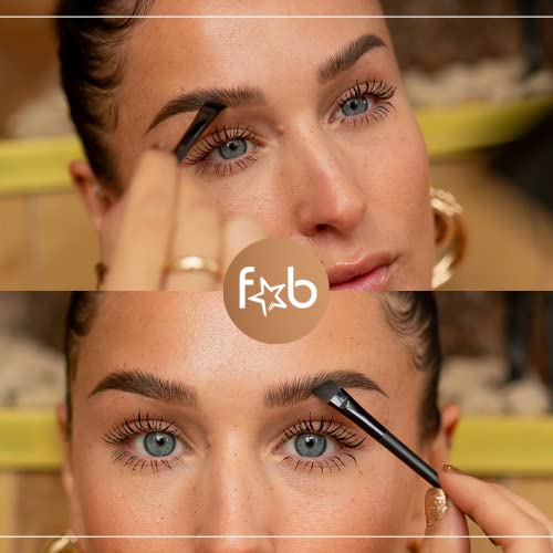 Duo Eyebrow Kit, Ultimate Brow Kit with Compact Powder Mirror and Eyebrow Shaper, Waterproof Eye Makeup Contour Palette Set for Eyebrow, Eyebrow Cosmetics, (Dark Brown/Chocolate Brown) - Image 7
