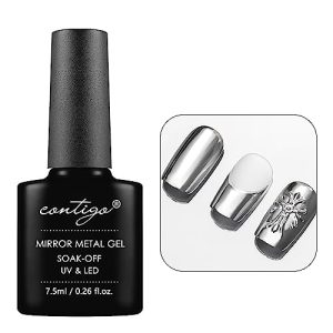 KODI JYJ 7.5ml Mirror Metallic Silver Semi-Permanent UV Gel Polish Nail Art