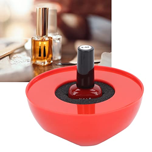 Portable Nail Polish Organizer with Stable Finger Rings and Wide Base for Home or Salon - Image 4