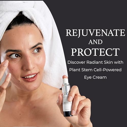 Eye Firming Serum Advanced Formula with Stem Cells Aloe Peptide - Anti Aging Reduce Wrinkles Fine Lines Dark Circles Undereye Puffy Bag Remover 0.5 oz - Image 2