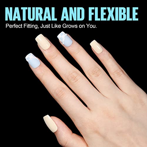 TOMICCA Short Square Nail Tips, 360Pcs Soft Tips, 15 Sizes Double-sided Matte Full Cover Gel False for Extensions and Professional DIY Nail Salon - Image 6