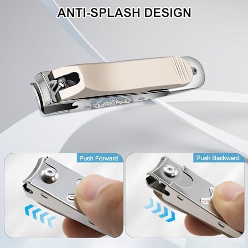 Nail Clippers, Ultra Sharp toenail Clippers, Nail Care Tools, Durable Sharp Fingernail Clipper, for Trimming Grooming, Men, Women, Champagne Gold - Image 4