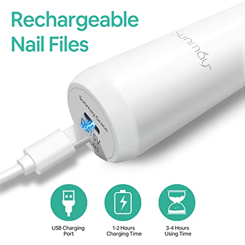 SUNMAY 4-in-1 Rechargeable Electric Nail File Set for Home Pedicure and Nail Care - Image 6