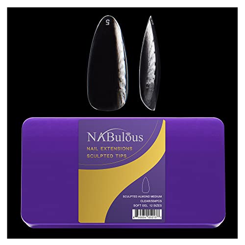 NABulous Soft Gel Almond Shaped Gel Nail Tips Medium Length - Durable Full Cover Nail Tips - Made From Real Soft Gel, 10 Sizes, 500 Pieces - Easy To Remove (Almond Medium) - Image 4